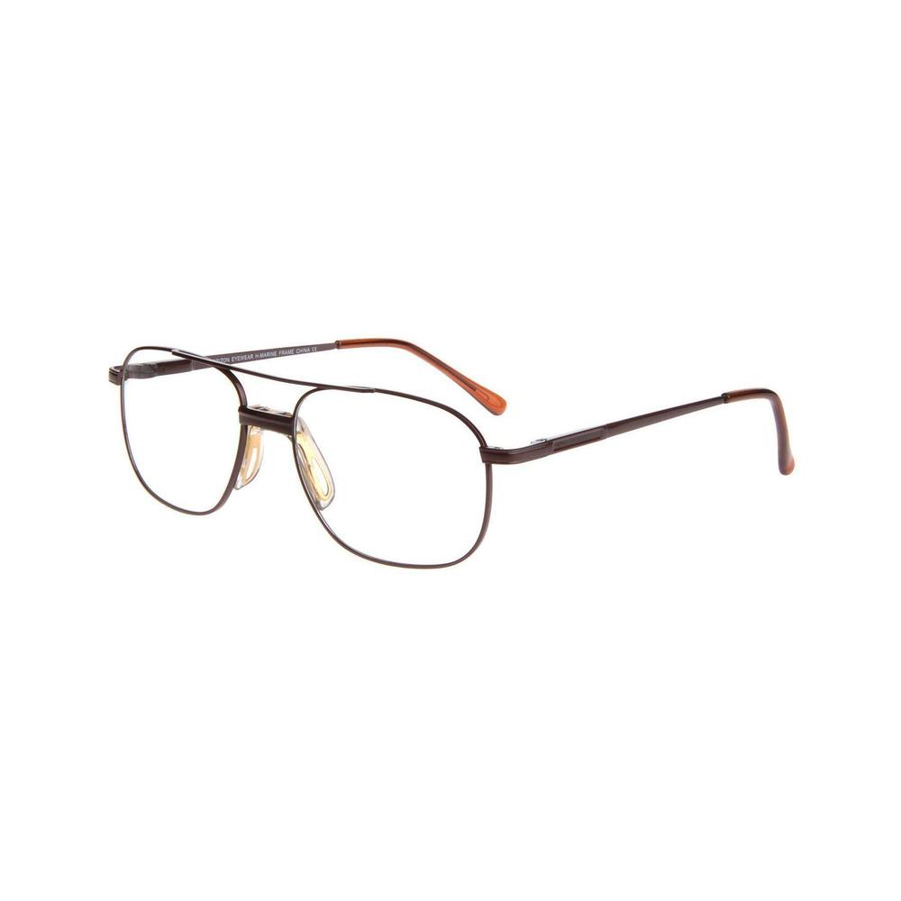 NEW HORIZON Eyewear Brown MARINE Eyeglasses 54/18/135